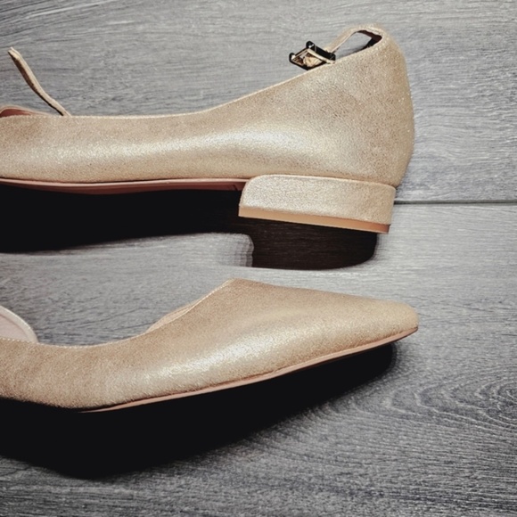 Franco Sarto antique gold ankle-strap flats, size 12 - Picture 14 of 15